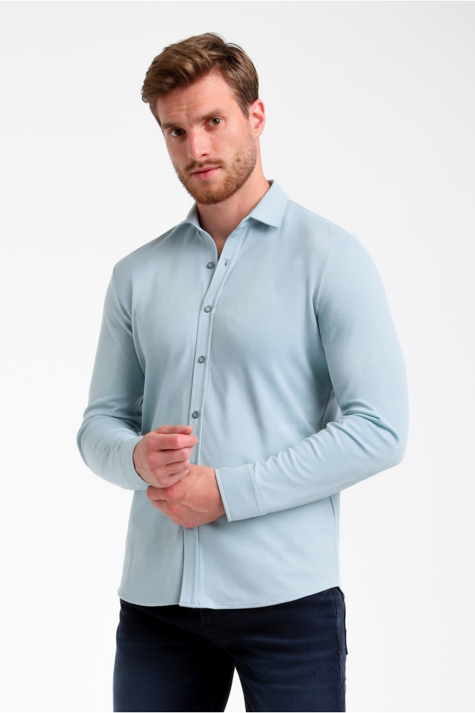 COMFORT PREMIUM OVERHEMD 333510 4001 bright blue